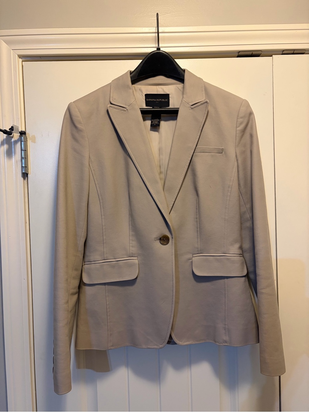 Banana Republic Women's Taupe Single-Button Blazer